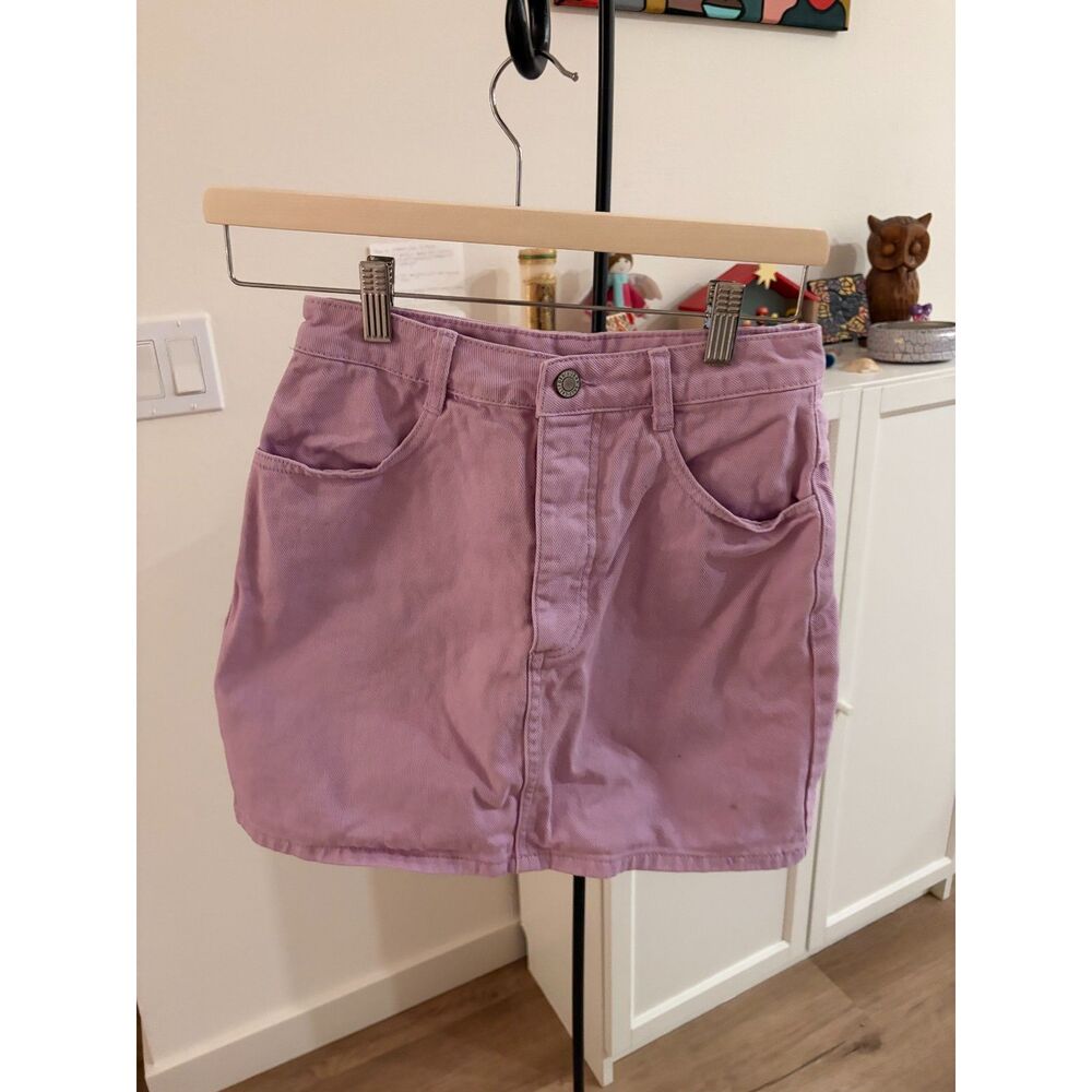 J. Galt Brandy Melville Purple Denim Mini Skirt - Size S